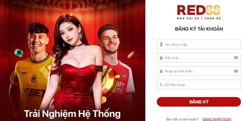 Red88 - Đánh giá toàn diện nhà cái trực tuyến cho bet thủ 3 Quy trình đăng ký Red88 được thiết kế đơn giản cho người mới
