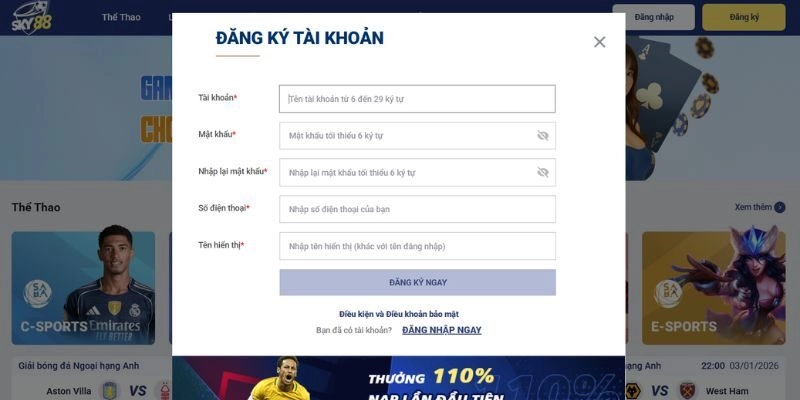 Sky88 – Top 1 Địa Chỉ Nhà Cái Cá Cược Uy Tín Nhất Hiện Nay 3 Giao diện Sky88 thân thiện, dễ thao tác khi bắt kèo