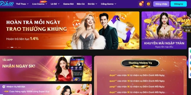 Rik88 – Nhà Cái Cá Cược Trực Tuyến Đáng Chơi Nhất Năm 2026 5 Rik88 – Nhà Cái Cá Cược Trực Tuyến Đáng Chơi Nhất Năm 2026