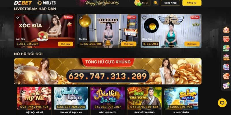 Debet – Đỉnh Cao Nhà Cái Đức, Sân Chơi Đẳng Cấp 2026 2 Sảnh game Debet đáp ứng mọi nhu cầu giải trí